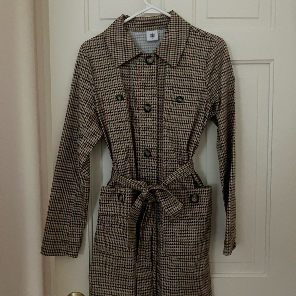 CAbi Multicolor Plaid Coat